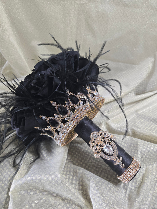 The Crown Bouquet in Black