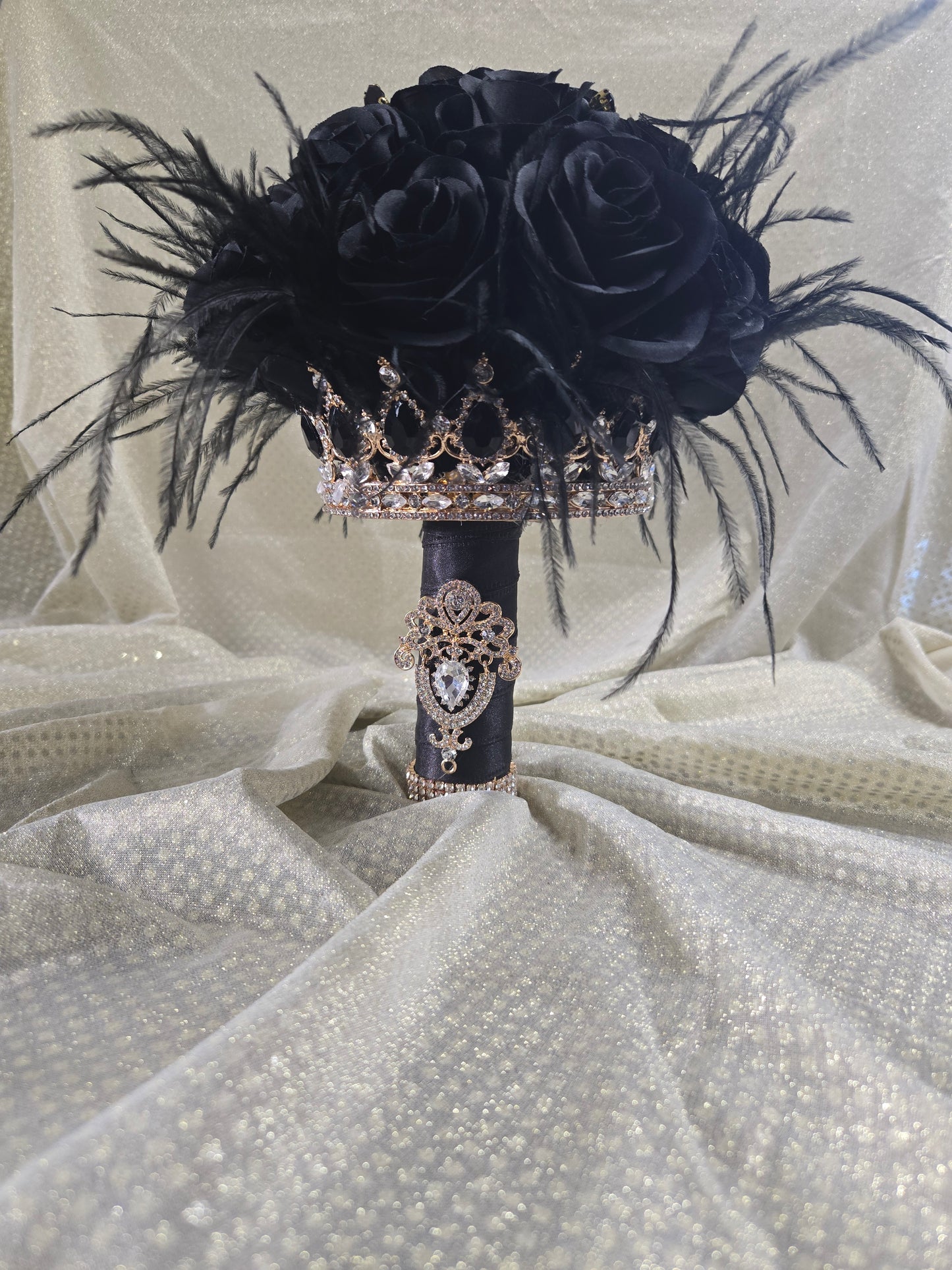 The Crown Bouquet in Black