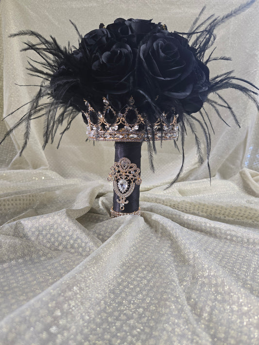The Crown Bouquet in Black